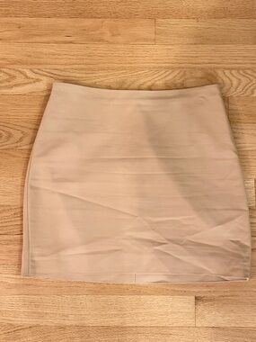 Express Beige Mini Skirt